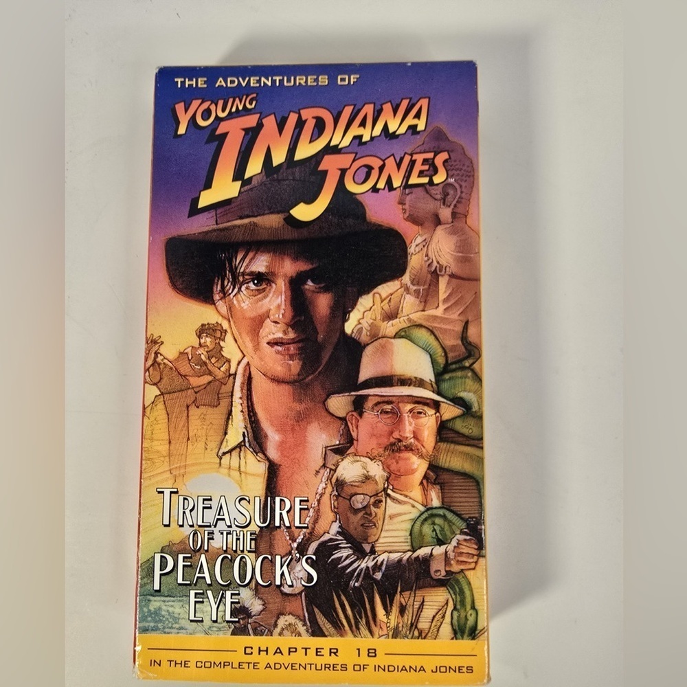 Adventures of Young Indiana Jones - Treasure of the Peacocks Eye (VHS, 1999)